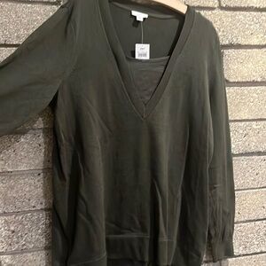 J.Jill layered sweater shirt